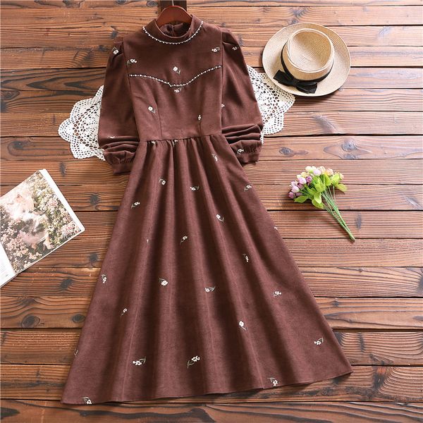 casual dresses winter fashion elegant mori girl sweet vestidos mujer arrival long sleeve floral corduroy dress 230511, Black;gray
casual dresses winter fashion elegant mori girl sweet vestidos mujer arrival long sleeve floral corduroy dress 230511, Black;gray
