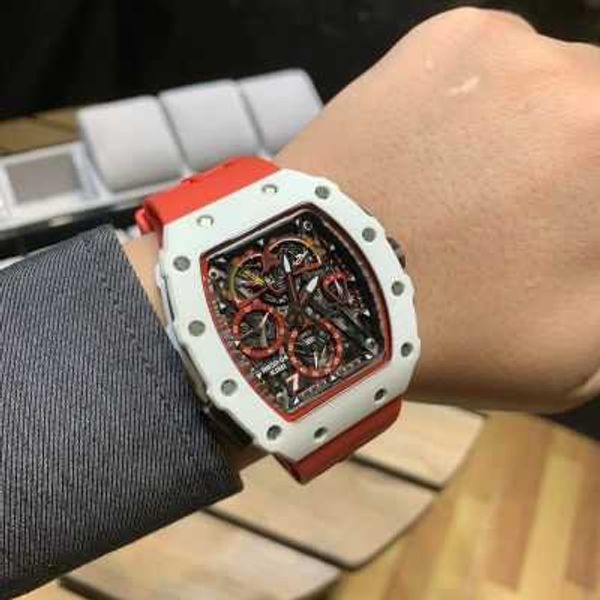 professional super mechanical chronograph wrist watches rm50-03 business leisure ceramic case red tape men's designer amazing high qual, Slivery;brown
professional super mechanical chronograph wrist watches rm50-03 business leisure ceramic case red tape men's designer amazing high qual, Slivery;brown