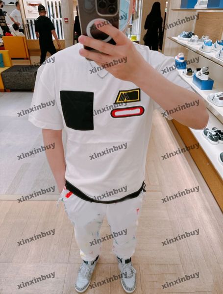 xinxinbuy men designer tee t shirt 23ss nylon pocket 1854 short sleeve cotton women gray white black xs-2xl, Black;brown
xinxinbuy men designer tee t shirt 23ss nylon pocket 1854 short sleeve cotton women gray white black xs-2xl, Black;brown