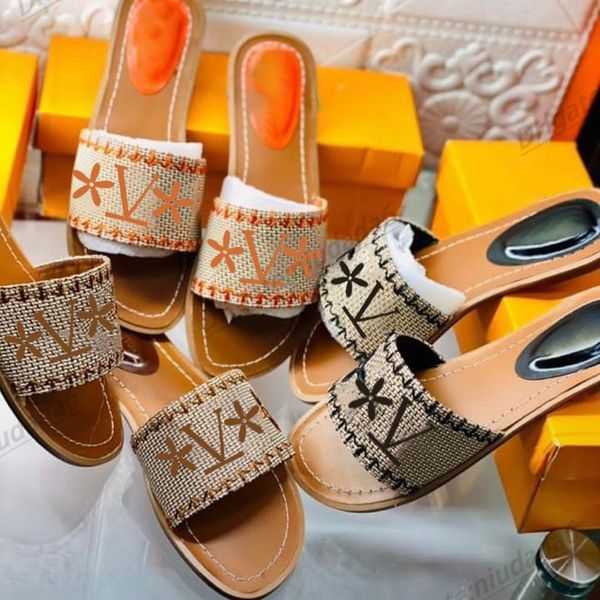 designer slide for women lock it flat mule luxury perforated canvas vshoe leather outsole gold slipper summer easy to wear comfort flat sand, Black
designer slide for women lock it flat mule luxury perforated canvas vshoe leather outsole gold slipper summer easy to wear comfort flat sand, Black