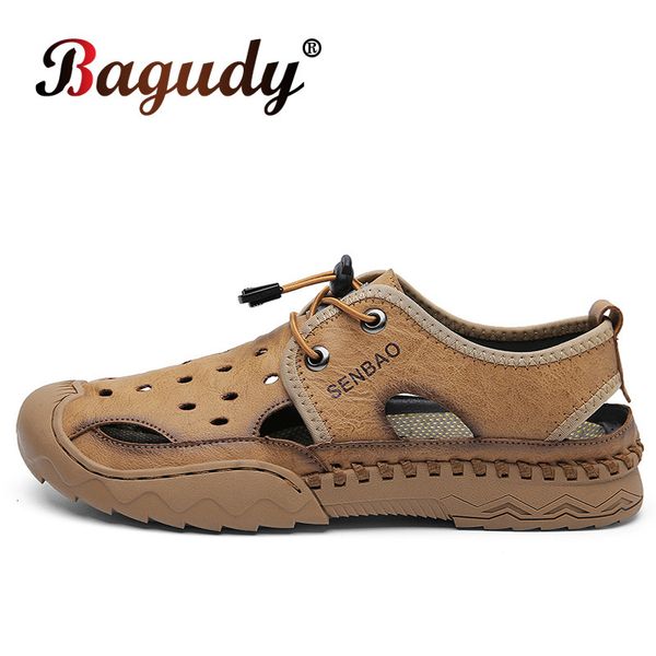 sandals classic quality leather men comfortable summer shoes hollowout breathable beach hardwearing 230510, Black
sandals classic quality leather men comfortable summer shoes hollowout breathable beach hardwearing 230510, Black