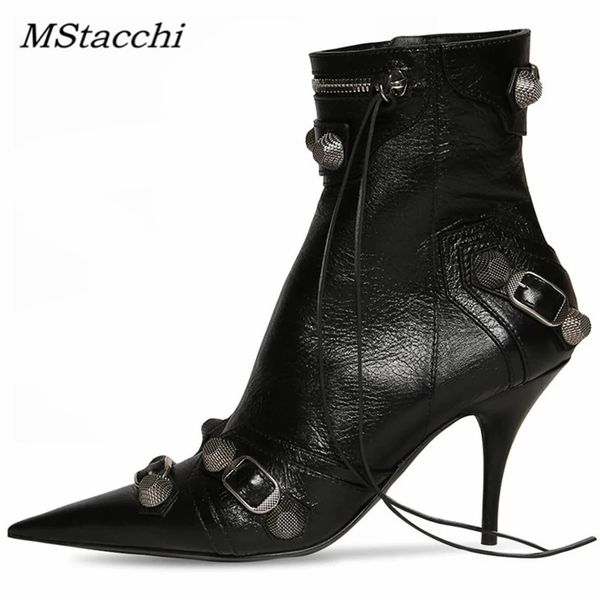boots women pointed toe short boots metal decoration punk motorcycle botines mujer women's ankle boots rivet tassel high heels shoes 23, Black
boots women pointed toe short boots metal decoration punk motorcycle botines mujer women's ankle boots rivet tassel high heels shoes 23, Black
