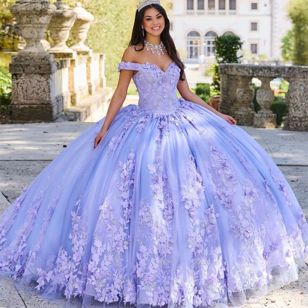 princess lavender quinceanera dresses sweet off shoulder lace 3dflowers applique ball gown 15 16 prom dress birthday party wear, Blue;red
princess lavender quinceanera dresses sweet off shoulder lace 3dflowers applique ball gown 15 16 prom dress birthday party wear, Blue;red