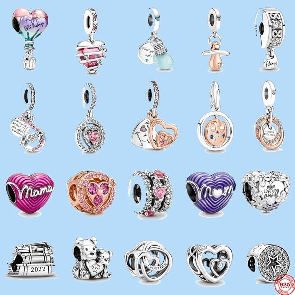 925 sterling silver charms for pandora jewelry beads new mother's day gift happy birthday ballon mom diy beads, Black
925 sterling silver charms for pandora jewelry beads new mother's day gift happy birthday ballon mom diy beads, Black