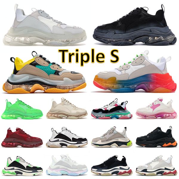 triple s designer sneakers men women shoes old grandpa triple-s luxury vintage loafers clear sole crystal bottom platform shoe outdoor sport, Black
triple s designer sneakers men women shoes old grandpa triple-s luxury vintage loafers clear sole crystal bottom platform shoe outdoor sport, Black