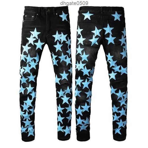 trendy cross print wash worn out small foot rip slim fit tight men's pants patch wearing cycling elastic amirs jeans neutralqm72 283f95, Blue
trendy cross print wash worn out small foot rip slim fit tight men's pants patch wearing cycling elastic amirs jeans neutralqm72 283f95, Blue