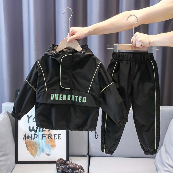 setssuits spring summer toddler and baby boys hoodiepant sets drawstring hooded half zip children outerwear kids outfits 110 years 230510
setssuits spring summer toddler and baby boys hoodiepant sets drawstring hooded half zip children outerwear kids outfits 110 years 230510