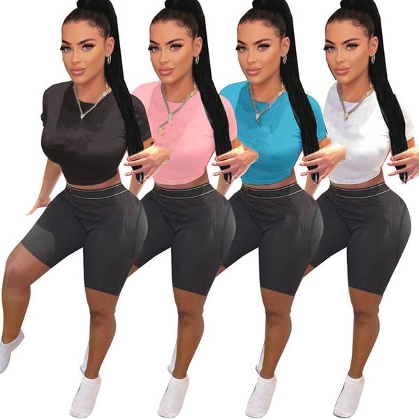 new designer jogging suits summer tracksuits women two piece sets short sleeve t-shirt and black shorts casual outfits print sportswear bulk, Gray
new designer jogging suits summer tracksuits women two piece sets short sleeve t-shirt and black shorts casual outfits print sportswear bulk, Gray