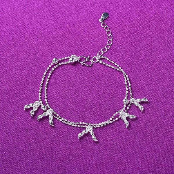 ornament silver chains plated peanut womens bracelet anklet jewelry fashion online style, Black
ornament silver chains plated peanut womens bracelet anklet jewelry fashion online style, Black