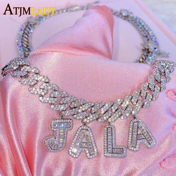 pendant necklaces wholesale diy letter 12mm cuban choker necklace fashion 5a cz alphabet initial cubic zirconia iced out bling name jewelry, Silver
pendant necklaces wholesale diy letter 12mm cuban choker necklace fashion 5a cz alphabet initial cubic zirconia iced out bling name jewelry, Silver