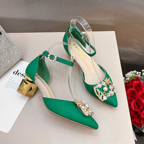 sandals high heels pumps women elegant pearl buckle square wedding party shoes ladies pointed toe strap work 230417, Black
sandals high heels pumps women elegant pearl buckle square wedding party shoes ladies pointed toe strap work 230417, Black