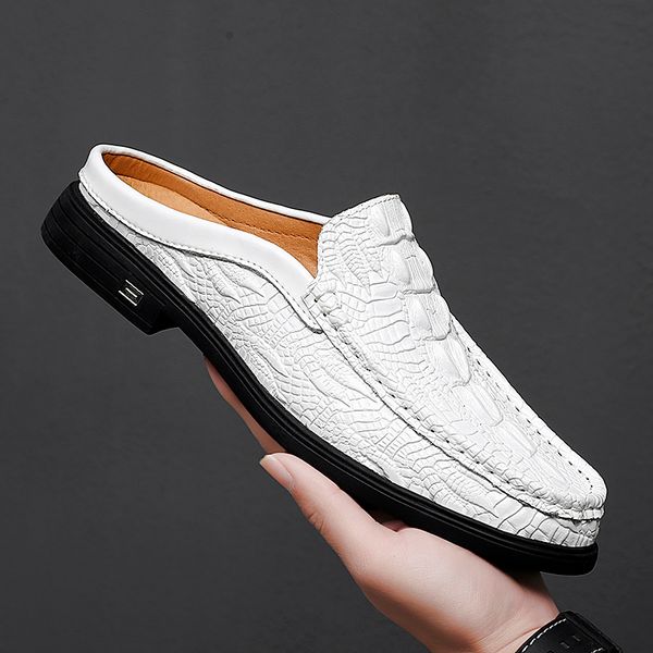 dress shoes black half shoes for men leather shoes men mules casual shoes men fashion social big size mocassin elegantes walking shoes 23050
dress shoes black half shoes for men leather shoes men mules casual shoes men fashion social big size mocassin elegantes walking shoes 23050