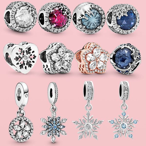 925 sterling silver charms pendant cute blue snowflake dangle charm beads fit original pandora designer bracelet necklace diy jewelry gift, Bronze;silver
925 sterling silver charms pendant cute blue snowflake dangle charm beads fit original pandora designer bracelet necklace diy jewelry gift, Bronze;silver
