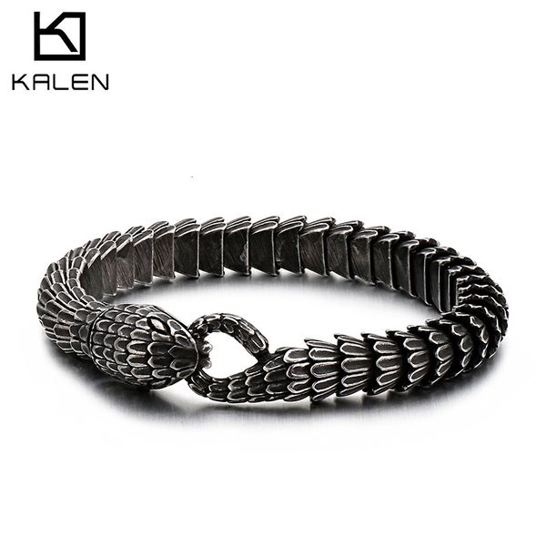 chain kalen viper bracelet snake head charm bracelets men women stainless steel jewellry blessing punk animal bangle 230511, Black
chain kalen viper bracelet snake head charm bracelets men women stainless steel jewellry blessing punk animal bangle 230511, Black