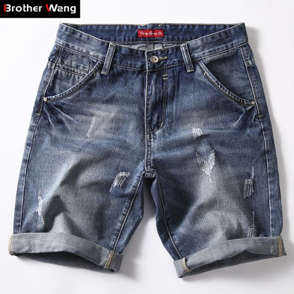 men s shorts classic denim men summer fashion casual slim fit ripped blue short jeans male brand clothes2 230511, White;black
men s shorts classic denim men summer fashion casual slim fit ripped blue short jeans male brand clothes2 230511, White;black