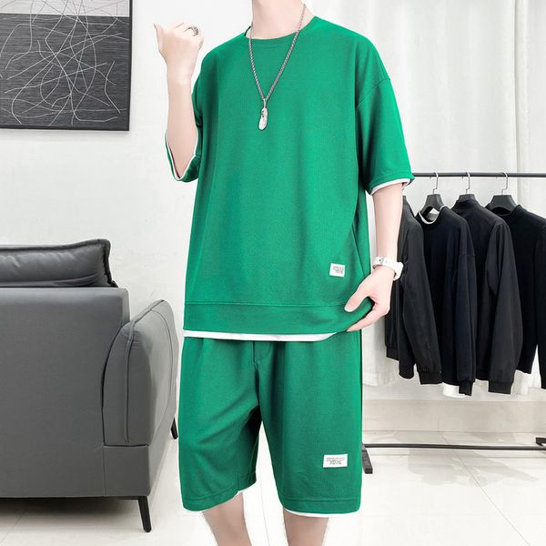 men's tracksuits 2 piece men's shorts set waffle pattern summer tracksuit male fashion clothing korea harajuku style fashion loose, Gray
men's tracksuits 2 piece men's shorts set waffle pattern summer tracksuit male fashion clothing korea harajuku style fashion loose, Gray