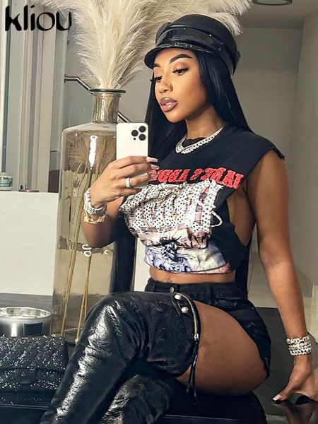 women's tanks camis kliou atasan crop gambar cetak gaya jalanan rompi perut telanjang wanita tanpa lengan leher kru kasual tank streetw, White
women's tanks camis kliou atasan crop gambar cetak gaya jalanan rompi perut telanjang wanita tanpa lengan leher kru kasual tank streetw, White