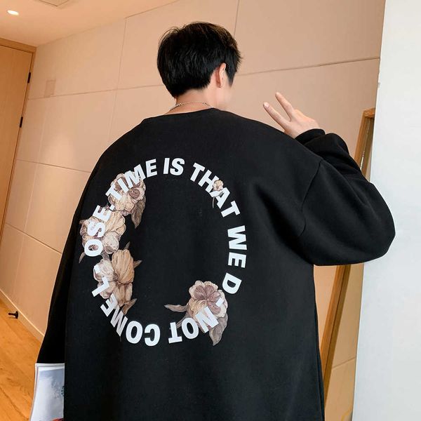 american plush sweater ins trendy brand long sleeved autumn and winter new hat less large jacket men's t{category}, Black
american plush sweater ins trendy brand long sleeved autumn and winter new hat less large jacket men's t{category}, Black