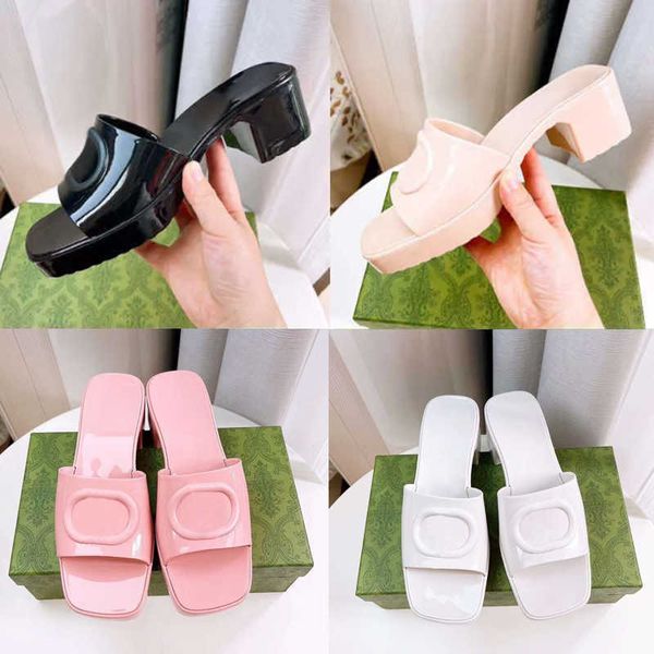 women sandals designer slides heightening heel height thick slippers candy colorhigh heels fashion flat flip flops classic shoes with box no, Black
women sandals designer slides heightening heel height thick slippers candy colorhigh heels fashion flat flip flops classic shoes with box no, Black