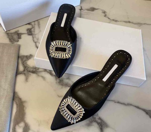 realfine slippers 5a 5728250 mb flat satin crystal embellished mules flats heels slipper sandals for women size 34-43 with shoes box, Black
realfine slippers 5a 5728250 mb flat satin crystal embellished mules flats heels slipper sandals for women size 34-43 with shoes box, Black