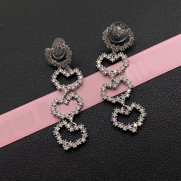 heart pendant earrings designer 18k gold plated diamond luxury women valentine's mother's day wedding jewelry, Golden;silver
heart pendant earrings designer 18k gold plated diamond luxury women valentine's mother's day wedding jewelry, Golden;silver