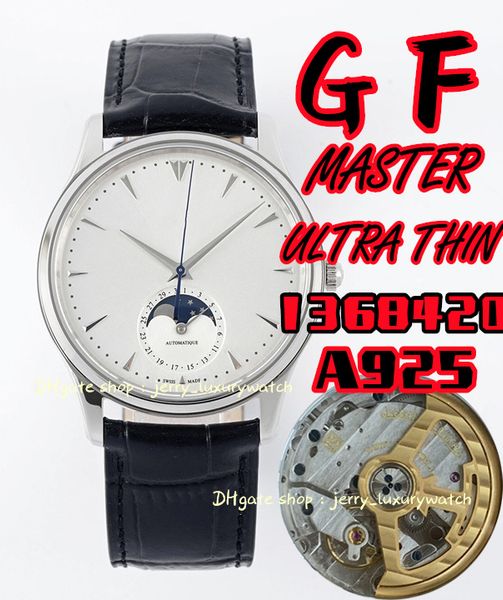 gf jl watch luxury men's phase of the moon master 1368420 (cowhhide strap cal.925/1 fully automatic mechanical movement, 39mm),, Slivery;brown
gf jl watch luxury men's phase of the moon master 1368420 (cowhhide strap cal.925/1 fully automatic mechanical movement, 39mm),, Slivery;brown