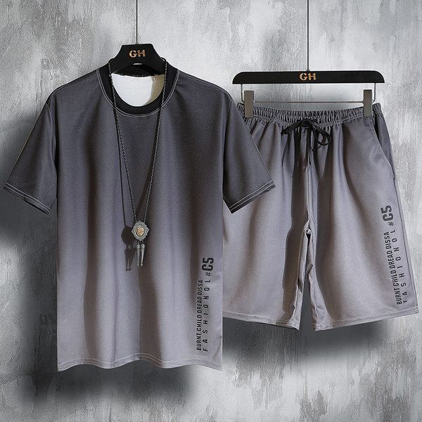 men's tracksuits harajuku hip hop summer men's tracksuit 2 piece set thin soft breathable jogging suit male short-sleeved t-shirt, Gray
men's tracksuits harajuku hip hop summer men's tracksuit 2 piece set thin soft breathable jogging suit male short-sleeved t-shirt, Gray