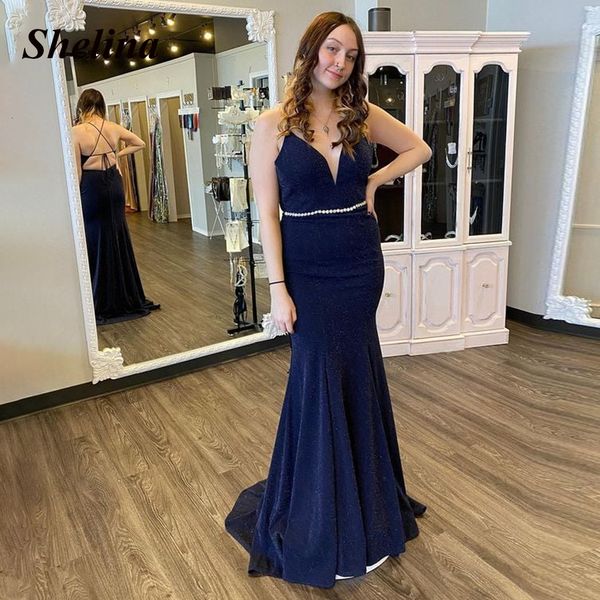 party dresses shelina simple beading backless mermaid velour prom vneck spaghetti strap lace up vestido de noche made to order 230510, White;black
party dresses shelina simple beading backless mermaid velour prom vneck spaghetti strap lace up vestido de noche made to order 230510, White;black