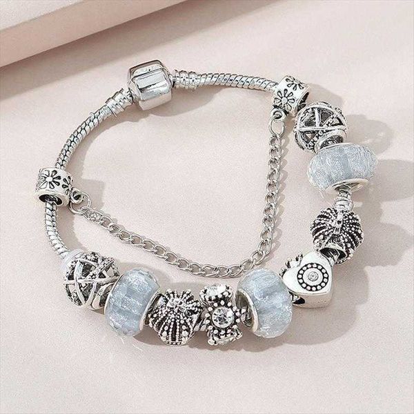 selling ornament personality panjia beaded strand crystal bracelet vintage hollow crown heart shaped wholesale, Black
selling ornament personality panjia beaded strand crystal bracelet vintage hollow crown heart shaped wholesale, Black