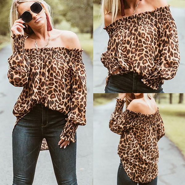 women's blouses shirts fashion leopard print blouse puff long sleeve off shoulder loose womens and summer casual shirt s-xl 230510, White
women's blouses shirts fashion leopard print blouse puff long sleeve off shoulder loose womens and summer casual shirt s-xl 230510, White
