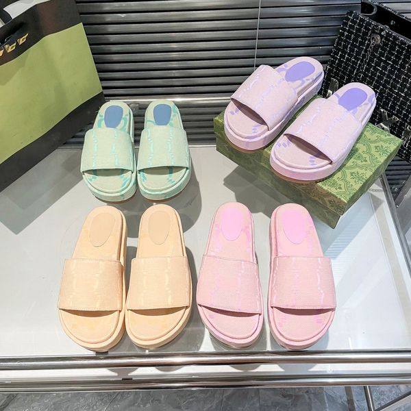 slippers designer platform slide women wedge pattern embroidery canvas denim double g letters beach casual slides flip flops ladies platform, Black
slippers designer platform slide women wedge pattern embroidery canvas denim double g letters beach casual slides flip flops ladies platform, Black