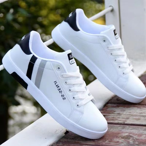 dress shoes fashion men's casual lightweight man sneakers white flat laceup men business travel sport shoes tenis masculino 230510, Black
dress shoes fashion men's casual lightweight man sneakers white flat laceup men business travel sport shoes tenis masculino 230510, Black