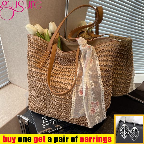 evening bags gusure summer straw shoulder bag for women handmade woven beach large capacity handbag female ratan knitted casual shopper purs
evening bags gusure summer straw shoulder bag for women handmade woven beach large capacity handbag female ratan knitted casual shopper purs