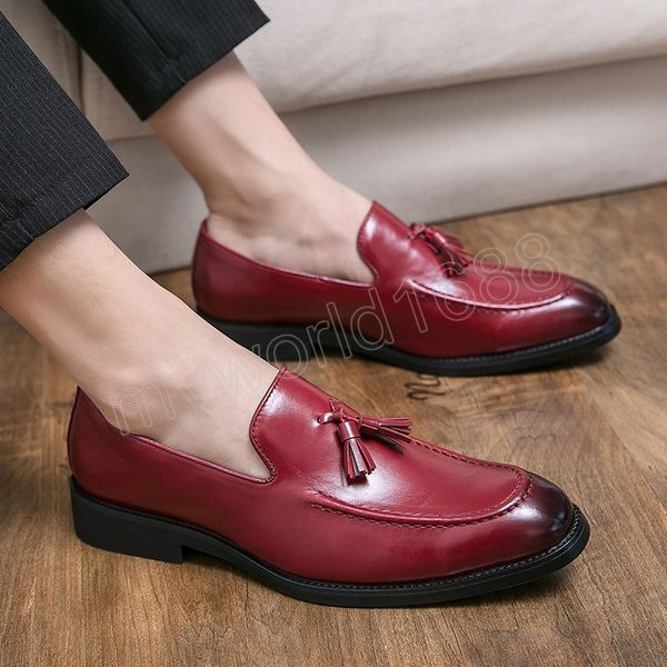 retro tassel men dress shoes leather men casual shoes male office formal shoes wedding party shoes fashion soft driving loafers, Black
retro tassel men dress shoes leather men casual shoes male office formal shoes wedding party shoes fashion soft driving loafers, Black
