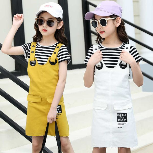 clothing sets 2022 summer kids clothing sets for girls t-shirt+suspenders dress 2pcs children striped outfits school girls clothes tracksuit, White
clothing sets 2022 summer kids clothing sets for girls t-shirt+suspenders dress 2pcs children striped outfits school girls clothes tracksuit, White