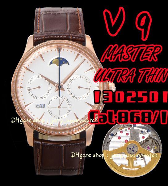 v9 jl watch luxury men's 1302520 million calendar 39mm, 868 mechanical movement, date month week year gold one, Slivery;brown
v9 jl watch luxury men's 1302520 million calendar 39mm, 868 mechanical movement, date month week year gold one, Slivery;brown