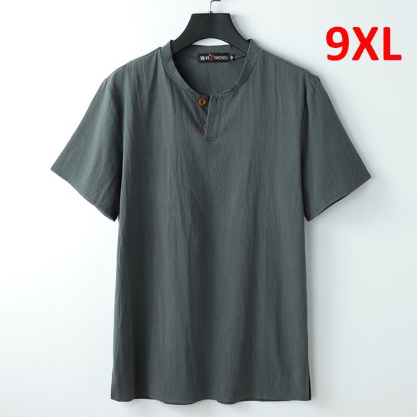 men s polos 9xl linen t shirt men summer solid color tshirt fashion casual tees male henley collar t shirt plus size 8xl 230511, White;black
men s polos 9xl linen t shirt men summer solid color tshirt fashion casual tees male henley collar t shirt plus size 8xl 230511, White;black