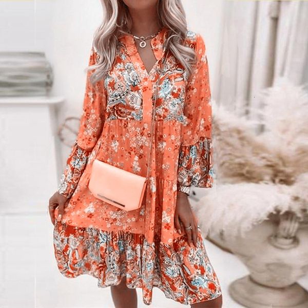 casual dresses retro floral print flare sleeve mini dress spring women ruffle loose party dresses casual v neck beach dress robe de plage 23, Black;gray
casual dresses retro floral print flare sleeve mini dress spring women ruffle loose party dresses casual v neck beach dress robe de plage 23, Black;gray