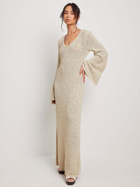 swimwear knitted women's 2023 autumn new uneck dolman sleeves seethrough sweater maxi dress beachwear swim suit coverups a2186, White;black
swimwear knitted women's 2023 autumn new uneck dolman sleeves seethrough sweater maxi dress beachwear swim suit coverups a2186, White;black