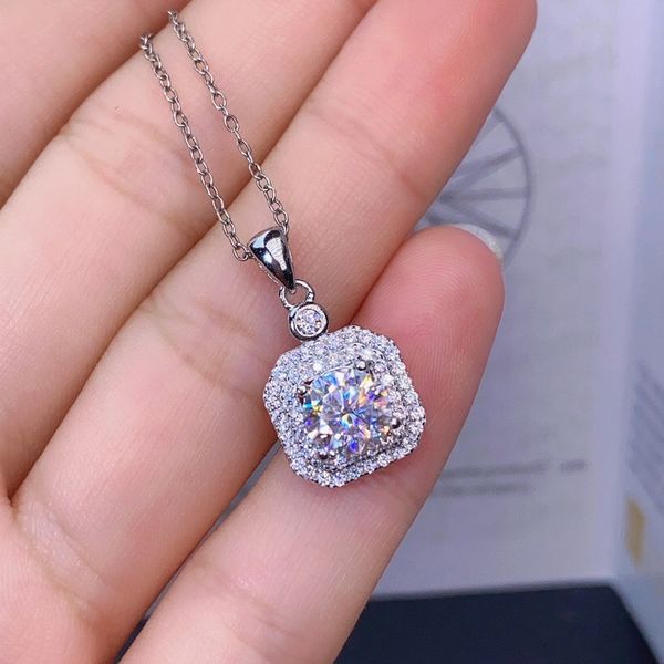 charm 2ct moissanite pendant real white gold filled wedding pendants necklace for women bridal party choker jewelry gift, Silver
charm 2ct moissanite pendant real white gold filled wedding pendants necklace for women bridal party choker jewelry gift, Silver