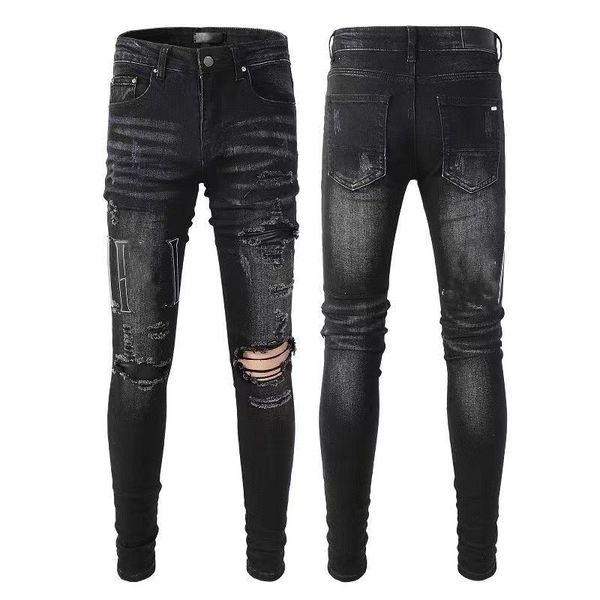 designer mens jeans denim high street embroidery pants fashion holes trouser hip hop distressed zipper trousers for male 2023 7p6rv, Blue
designer mens jeans denim high street embroidery pants fashion holes trouser hip hop distressed zipper trousers for male 2023 7p6rv, Blue