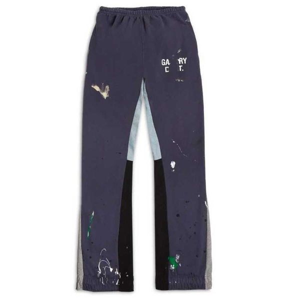 men's pants galleries dept designer sweatpants sports painted flare pa16, Blue