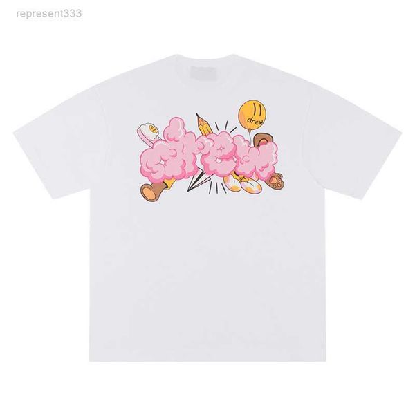 drew shirt cartoon theme small print street american loose fitting short sleeved designer t shirt for men and trend yuao, White;black
drew shirt cartoon theme small print street american loose fitting short sleeved designer t shirt for men and trend yuao, White;black