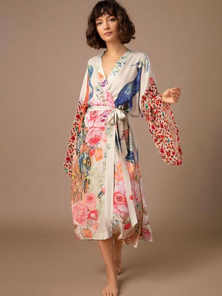 swimwear beach kimono for women peocock printed swimsuit cover up self belted wrap dresses seaside bathing suits beachwear, White;black
swimwear beach kimono for women peocock printed swimsuit cover up self belted wrap dresses seaside bathing suits beachwear, White;black