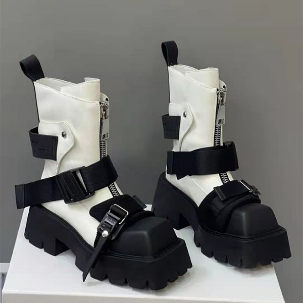 boots boots women thick bottom zipper designer shoes for women fashion belt buckle short botines autumn winter ankle boots 230511, Black
boots boots women thick bottom zipper designer shoes for women fashion belt buckle short botines autumn winter ankle boots 230511, Black