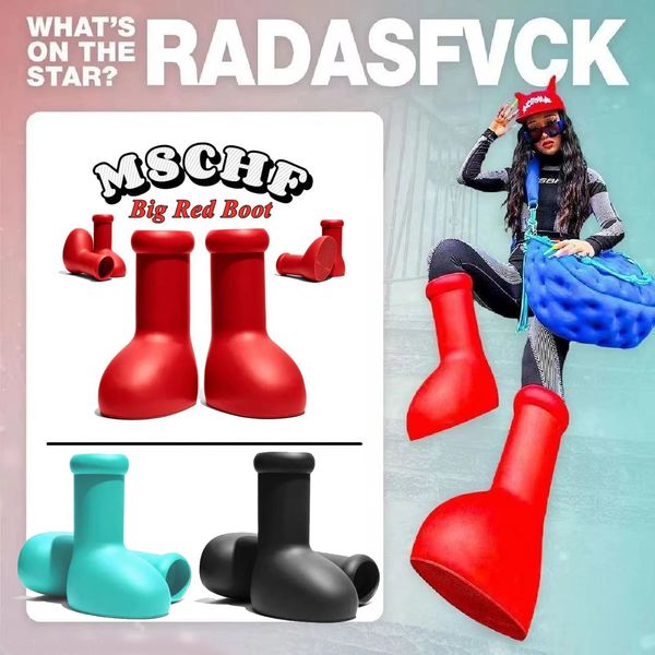 2023 rain boots designer mschf men women big red boot eve rubber astro boy reps over the knee booties cartoon shoes thick bottom platform si, Black
2023 rain boots designer mschf men women big red boot eve rubber astro boy reps over the knee booties cartoon shoes thick bottom platform si, Black