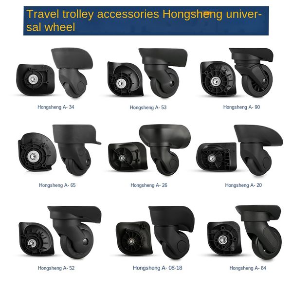 bag parts accessories hongsheng suitcase universal wheel trolley case wheel accessories password travel mute universal wheel repair and repl, Black
bag parts accessories hongsheng suitcase universal wheel trolley case wheel accessories password travel mute universal wheel repair and repl, Black