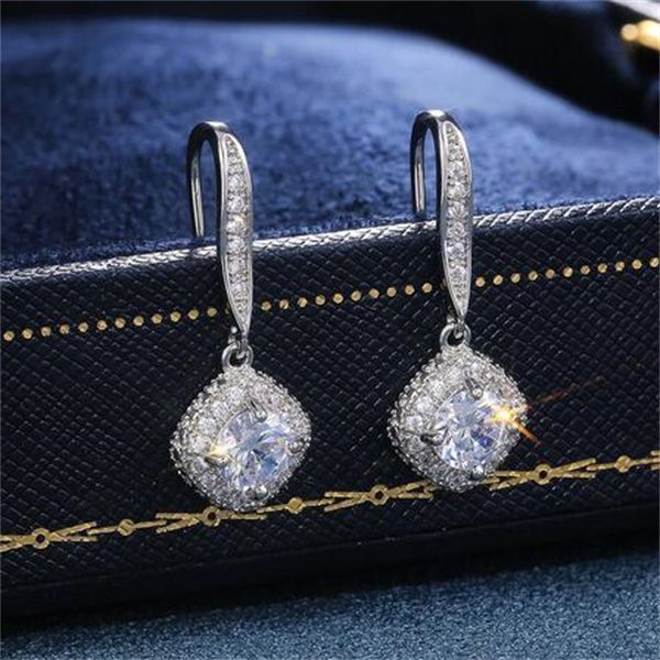 trendy luxury silver color square drop earring wedding bridal accessories shine zircon stone elegant women jewelry gc2114, Golden
trendy luxury silver color square drop earring wedding bridal accessories shine zircon stone elegant women jewelry gc2114, Golden