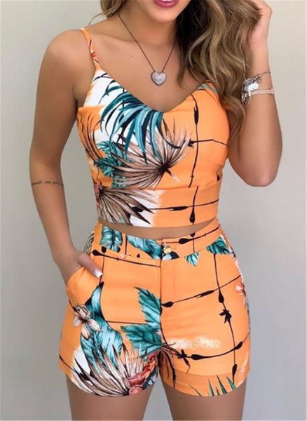 women's two piece pants fashion women shorts suits 2pieces sets summer office lady floral strap tank crop igh waist button female outfi, White
women's two piece pants fashion women shorts suits 2pieces sets summer office lady floral strap tank crop igh waist button female outfi, White