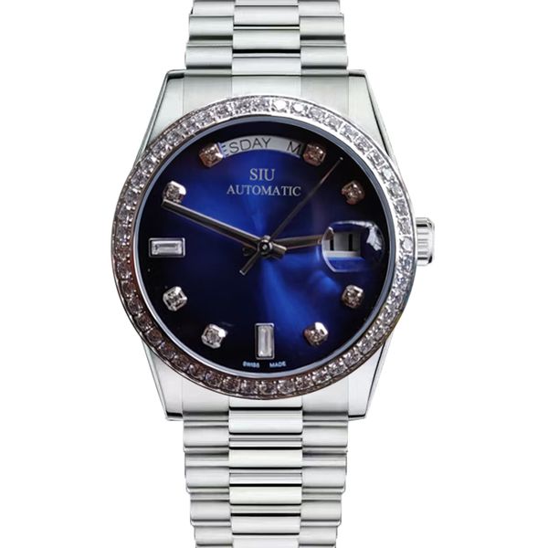 2023 designer men's watch with crystal bezel automatic mechanical movement date steel case strap men business wrist watches size 41, Slivery;brown
2023 designer men's watch with crystal bezel automatic mechanical movement date steel case strap men business wrist watches size 41, Slivery;brown